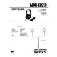 SONY MDRCD250 Service Manual cover photo