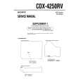 SONY CDX4250RV Service Manual cover photo