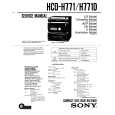 SONY HCD-H771 Service Manual cover photo