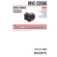 SONY MVCCD500 Owner's Manual cover photo