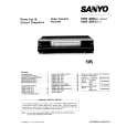 SANYO VHR290 Service Manual cover photo
