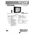 SONY KV2740M Service Manual cover photo
