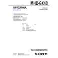SONY MHCGX40 Service Manual cover photo