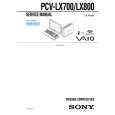 SONY PCVLX700 Service Manual cover photo