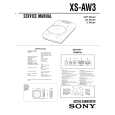 SONY XSAW3 Service Manual cover photo