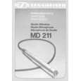 SENNHEISER MD 211 Owner's Manual cover photo