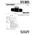 SONY CFS-905S Service Manual cover photo