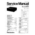 TECHNICS SUVX800 Service Manual cover photo