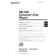 SONY CDXM750 Service Manual cover photo