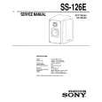 SONY SS-126E Service Manual cover photo