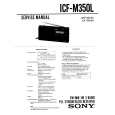 SONY ICFM350L Service Manual cover photo