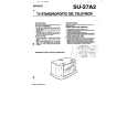 SONY SU27A2 Owner's Manual cover photo
