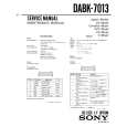 SONY DABK7013 Service Manual cover photo