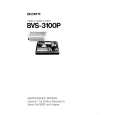 SONY BVS3100P Service Manual cover photo
