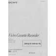 SONY SLV625/NV/UB/VP Owner's Manual cover photo