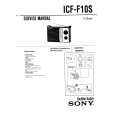 SONY ICF-F10S Service Manual cover photo