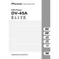 PIONEER DV-45A/KUXJ/CA Owner's Manual cover photo