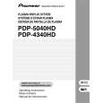 PIONEER PDP-R04U/TUCK Owner's Manual cover photo