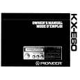 PIONEER KX-E60/EW Owner's Manual cover photo