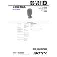 SONY SSV811ED Service Manual cover photo
