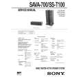 SONY SAVA700 Service Manual cover photo