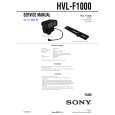 SONY HVLF1000 Service Manual cover photo