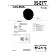 SONY XS-E177 Service Manual cover photo