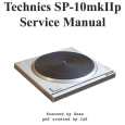 TECHNICS SP-10MKIIP Service Manual cover photo