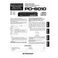 PIONEER PD6010 Owner's Manual cover photo