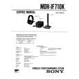 SONY MDRIF710K Service Manual cover photo