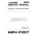 ALPINE MRV-F357 Service Manual cover photo