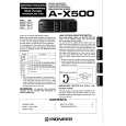 PIONEER A-X500 Owner's Manual cover photo