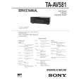 SONY TAAV581 Service Manual cover photo