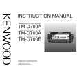 KENWOOD TM-D700A Owner's Manual cover photo