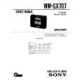 SONY WM-GX707 Service Manual cover photo