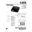 SONY D802K Service Manual cover photo