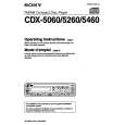 SONY CDX-5060 Owner's Manual cover photo