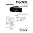 SONY CFS-DW38L Service Manual cover photo