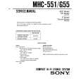 SONY MHC-551 Service Manual cover photo