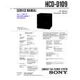 SONY HCDD109 Service Manual cover photo