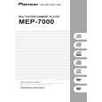 PIONEER MEP-7000/KUCXJ Owner's Manual cover photo