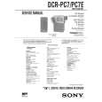 SONY DCR-PC7 Owner's Manual cover photo