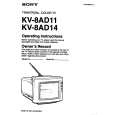 SONY KV-8AD11 Owner's Manual cover photo