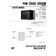 SONY PVM2950QM Service Manual cover photo