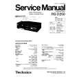 TECHNICS RS-D250 Service Manual cover photo