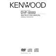 KENWOOD DVF-S500 Owner's Manual cover photo