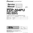PIONEER PRO504PU Service Manual cover photo