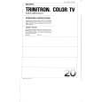 SONY KV-2071R Owner's Manual cover photo