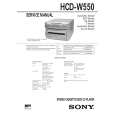 SONY HCDW550 Service Manual cover photo