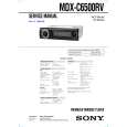 SONY MDXC6500RV Service Manual cover photo
